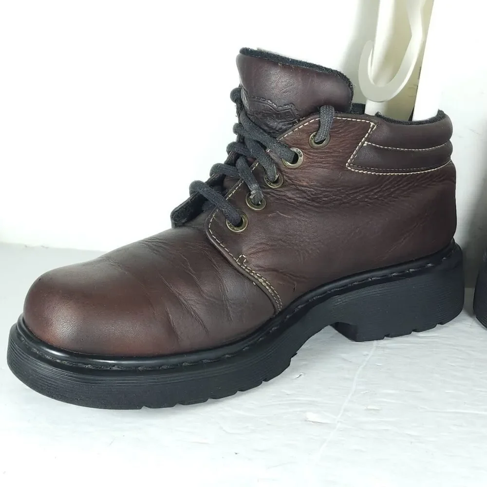 Dr. Martens Men's 9231 Vtg US 10 Uk 9 Brown Leather Chunky Work Boots England